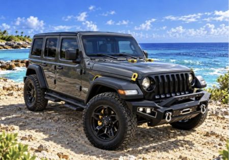 Rent a Jeep Wrangler car with unlimited mileage for 1, 2, or 3 days.